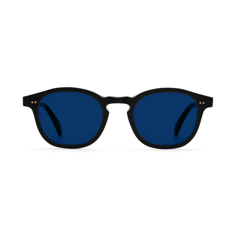 Denfert matte black - blue lenses photochromic transitions