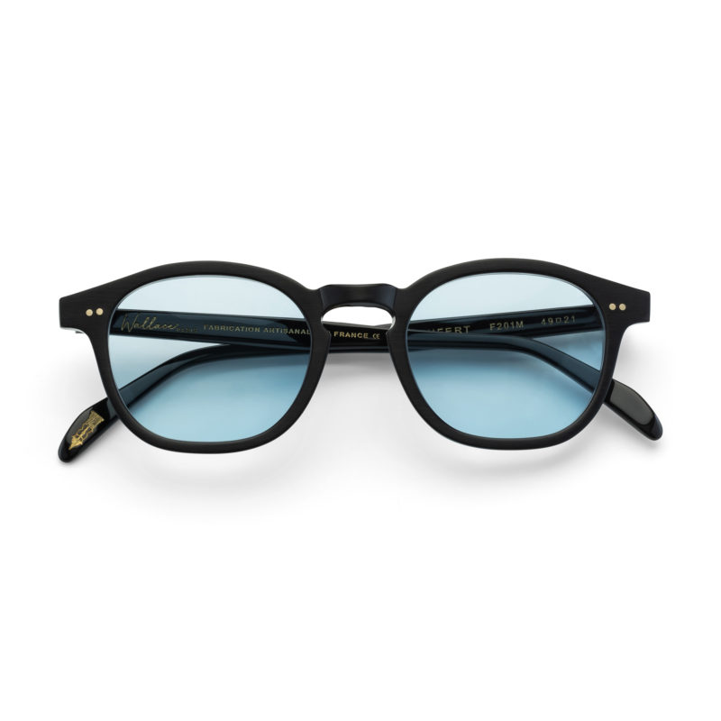 Denfert matte black - blue lenses photochromic transitions