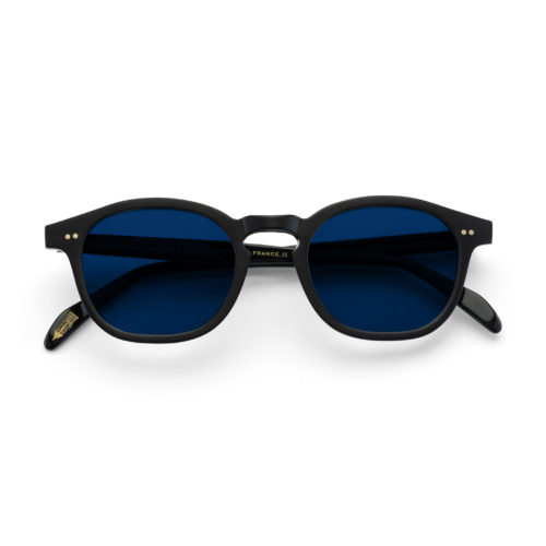 Denfert matte black - blue lenses photochromic transitions