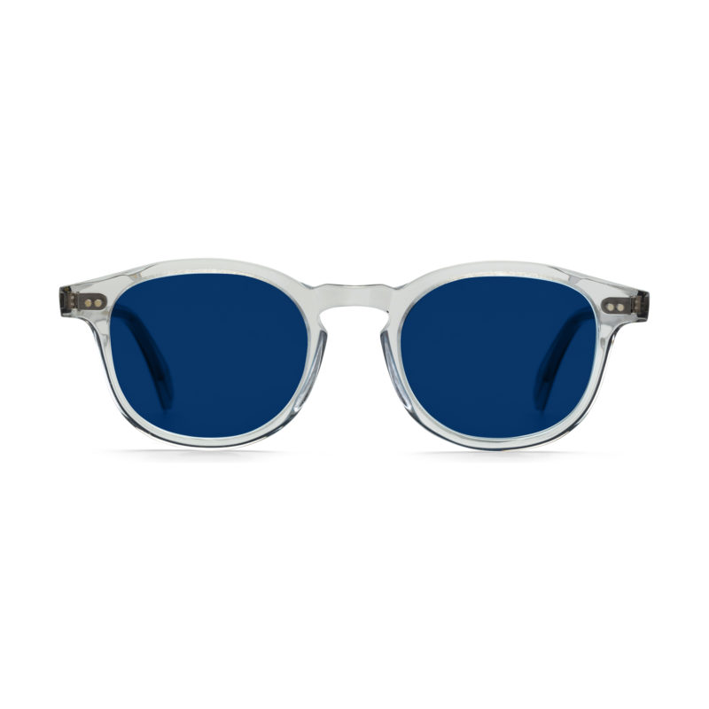 Denfert  light grey crystal - blue lenses photochromic transitions