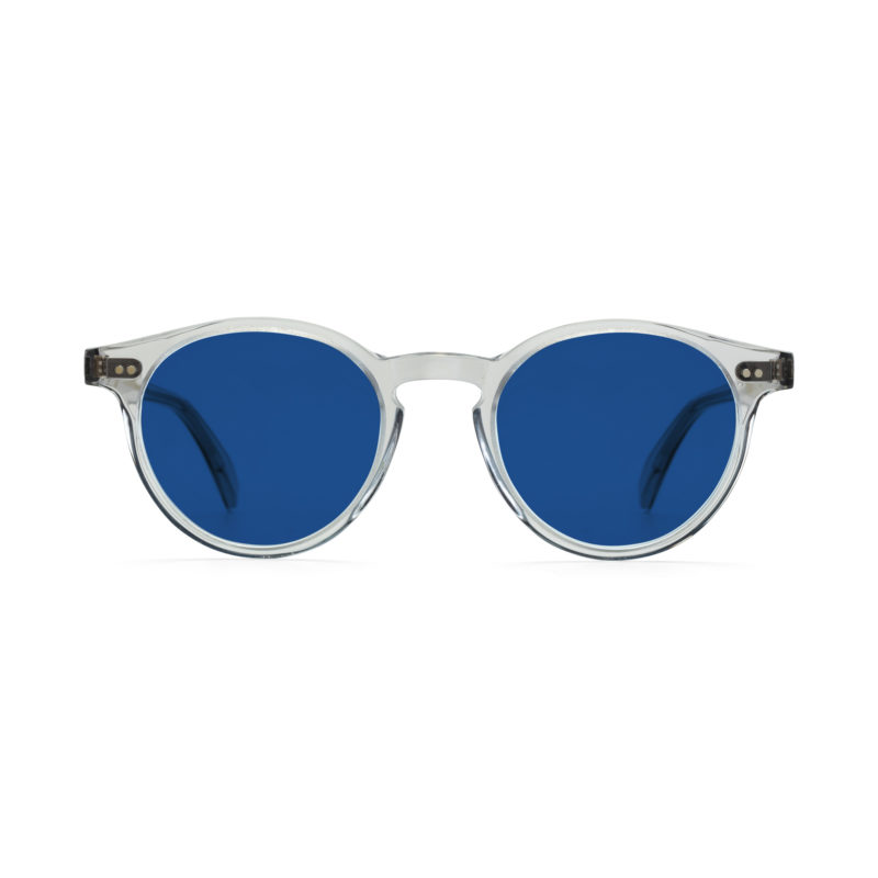 Roquette light grey crystal - blue transitions glasses