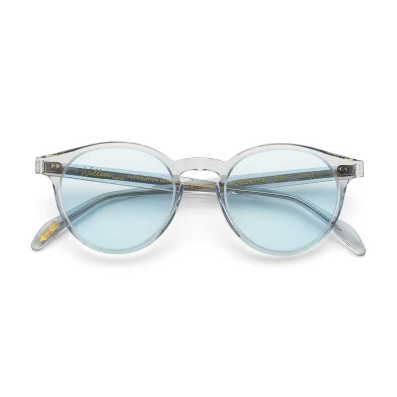 Roquette light grey crystal - blue transitions glasses