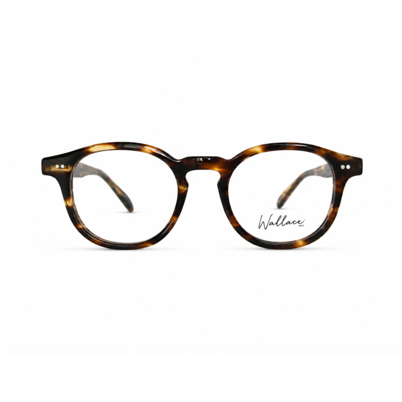 Lunettes de vue Wallace Paris modèle Denfert en acétate écaille ébène