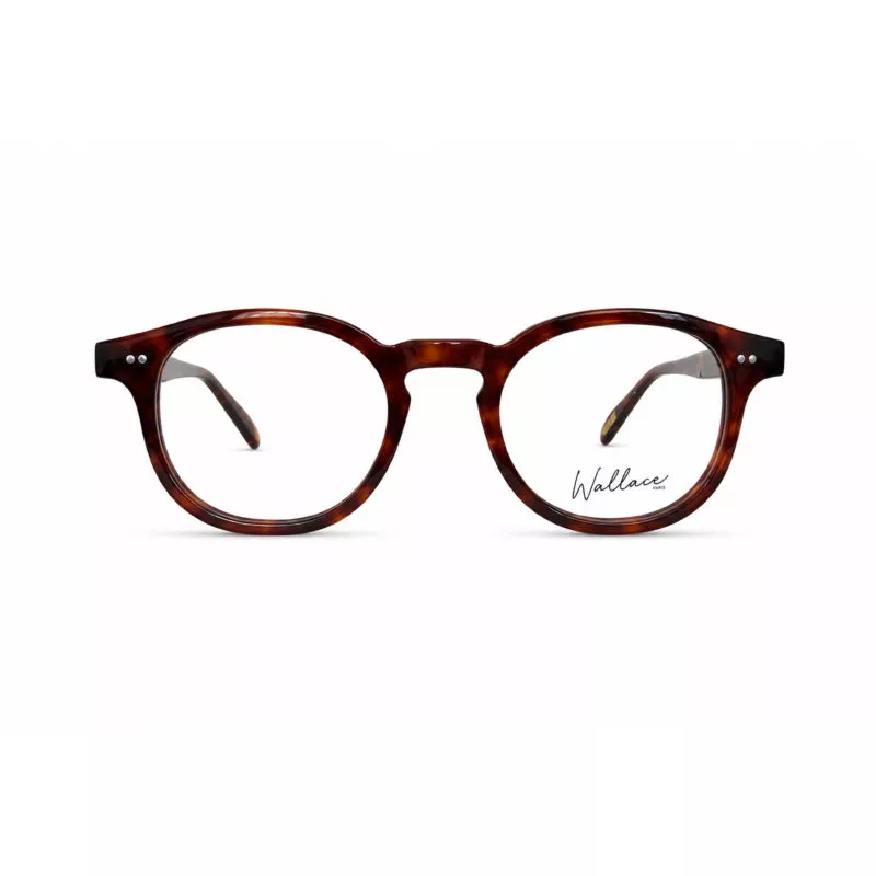 Lunettes de vue Wallace Paris modèle Denfert en acétate écaille sombre