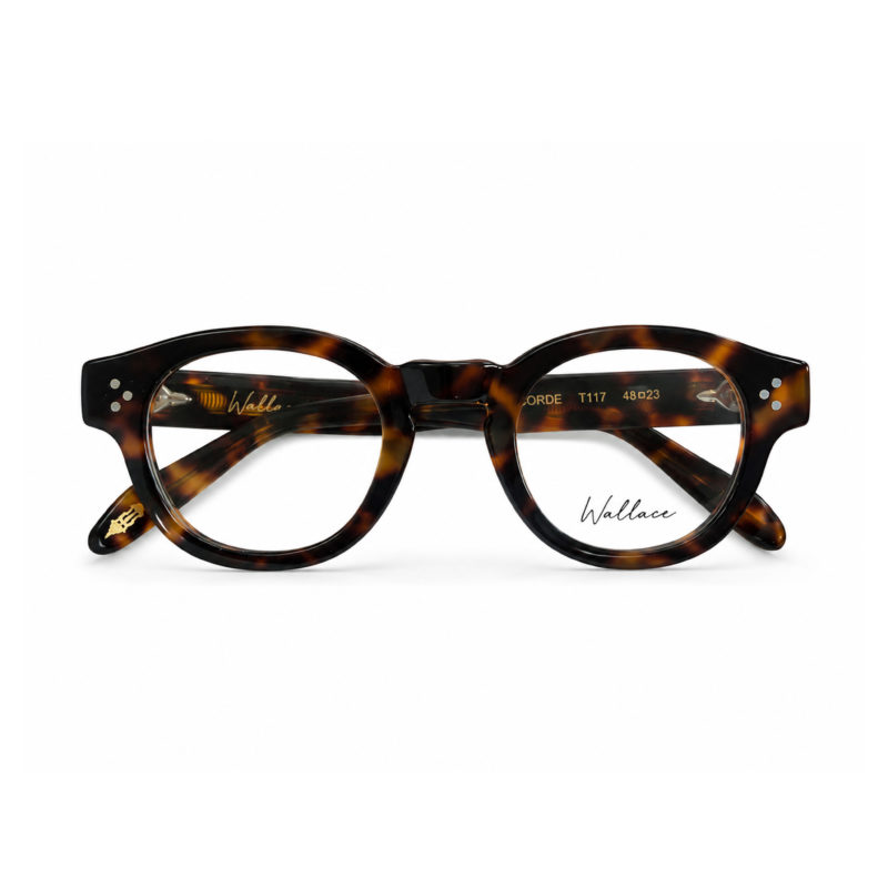 Lunettes de vue Wallace Paris modèle Concorde en acétate écaille havana