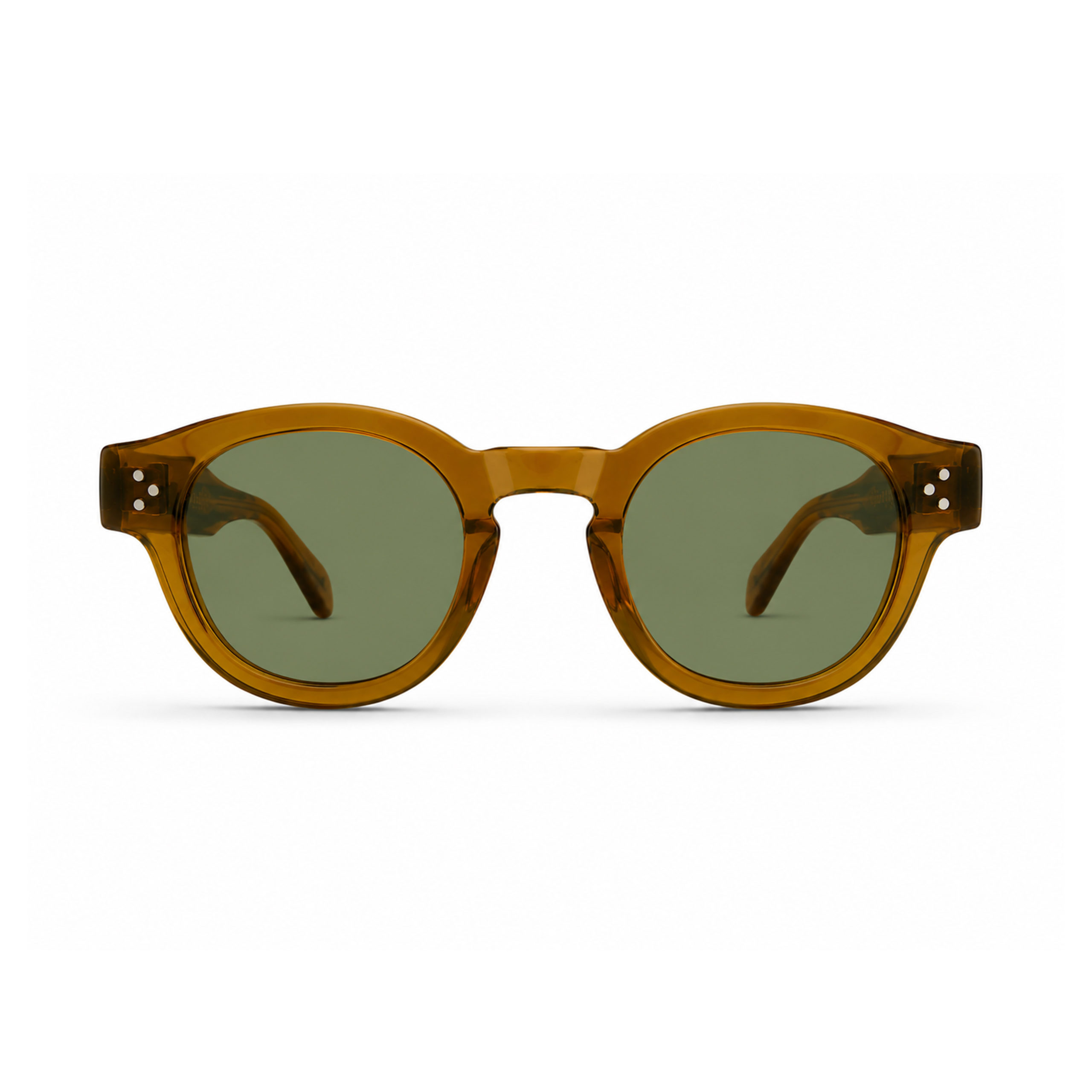 Lunettes de soleil Wallace Paris modèle Concorde en acétate cristal cognac